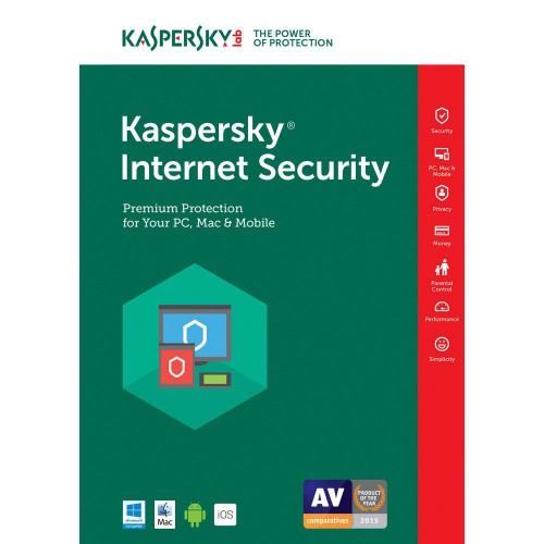 Kaspersky Internet Security - 2017/2 User/1year (KL1941QXBF7SENG)