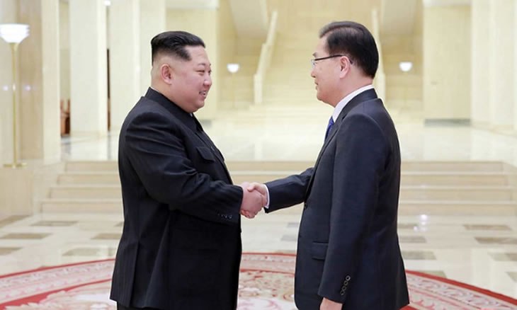 Kim Jong-un saúda era de paz na cimeira das duas Coreias