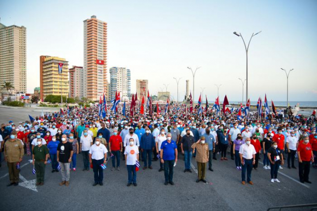 Cuba marcha contra ingerência estrangeira e manipulação mediática