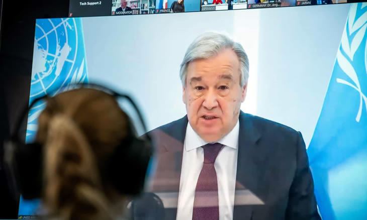 António Guterres afirma que vacina deve ser considerada um bem público mundial