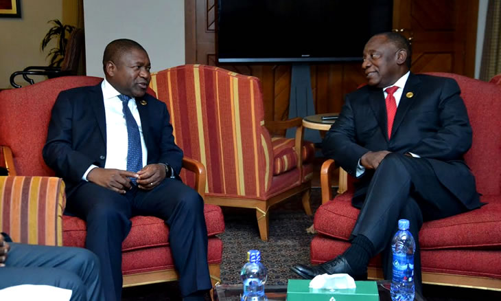 Presidente da República interage com homólogo da África do Sul